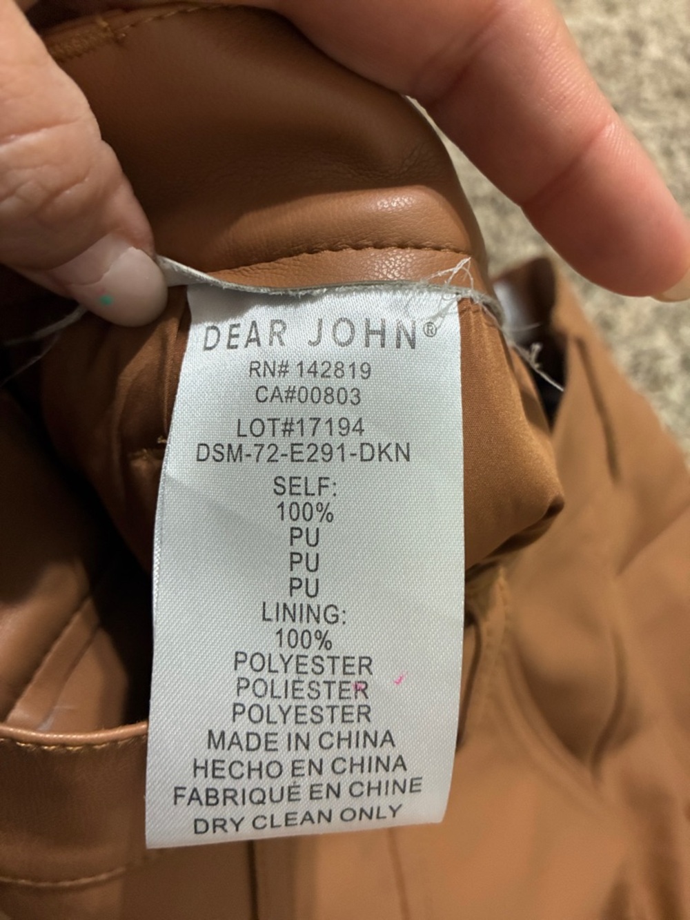 Dear John Tan Faux-Leather High-Waist Bermudas - Picture 5 of 11